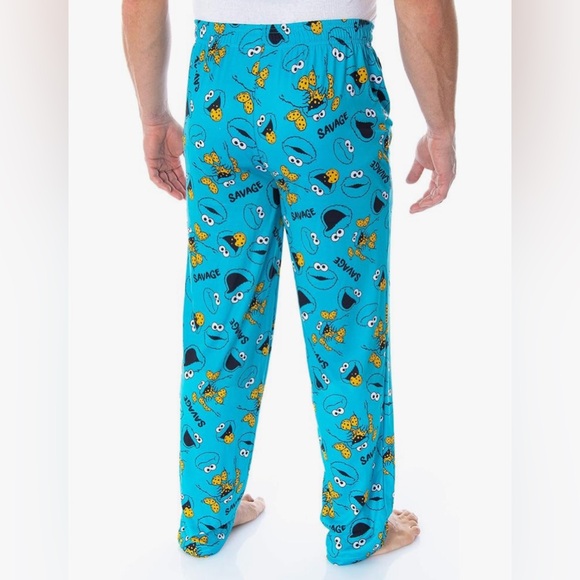 Sesame Street Men's Cookie Monster Savage Sleep Lounge Pajama Pants - Picture 2 of 11